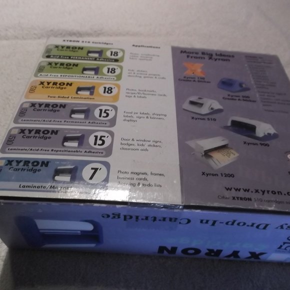 Xyron Model 510 Cartridge Makes items up to 5" (12.7cm)   Cartridge fits 510 Mod - Picture 3 of 5